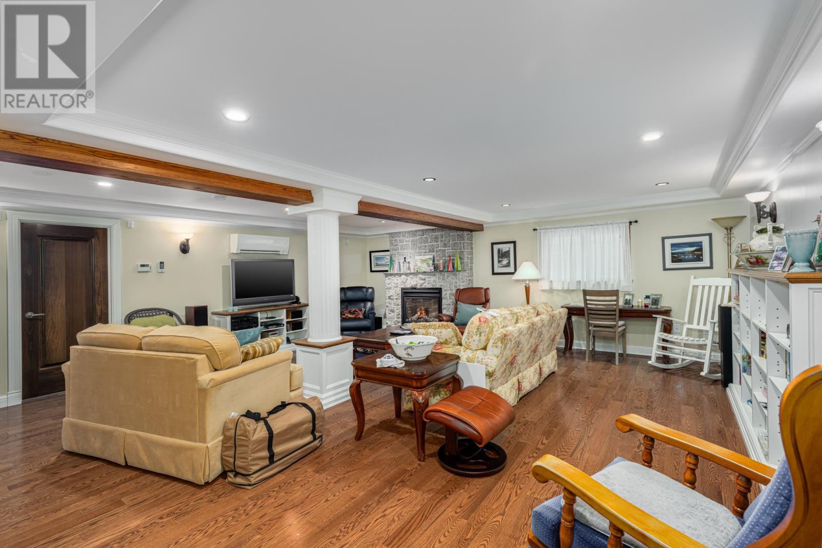Rec-room/Lower Level - 3 Topsail Heights, Conception Bay South, NL - Indoor Photo Showing Other Room With Fireplace