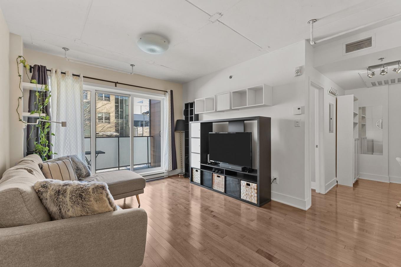 Living room - 203-2229 Rue Ste-Catherine E., Montréal (Ville-Marie), QC - Indoor Photo Showing Living Room