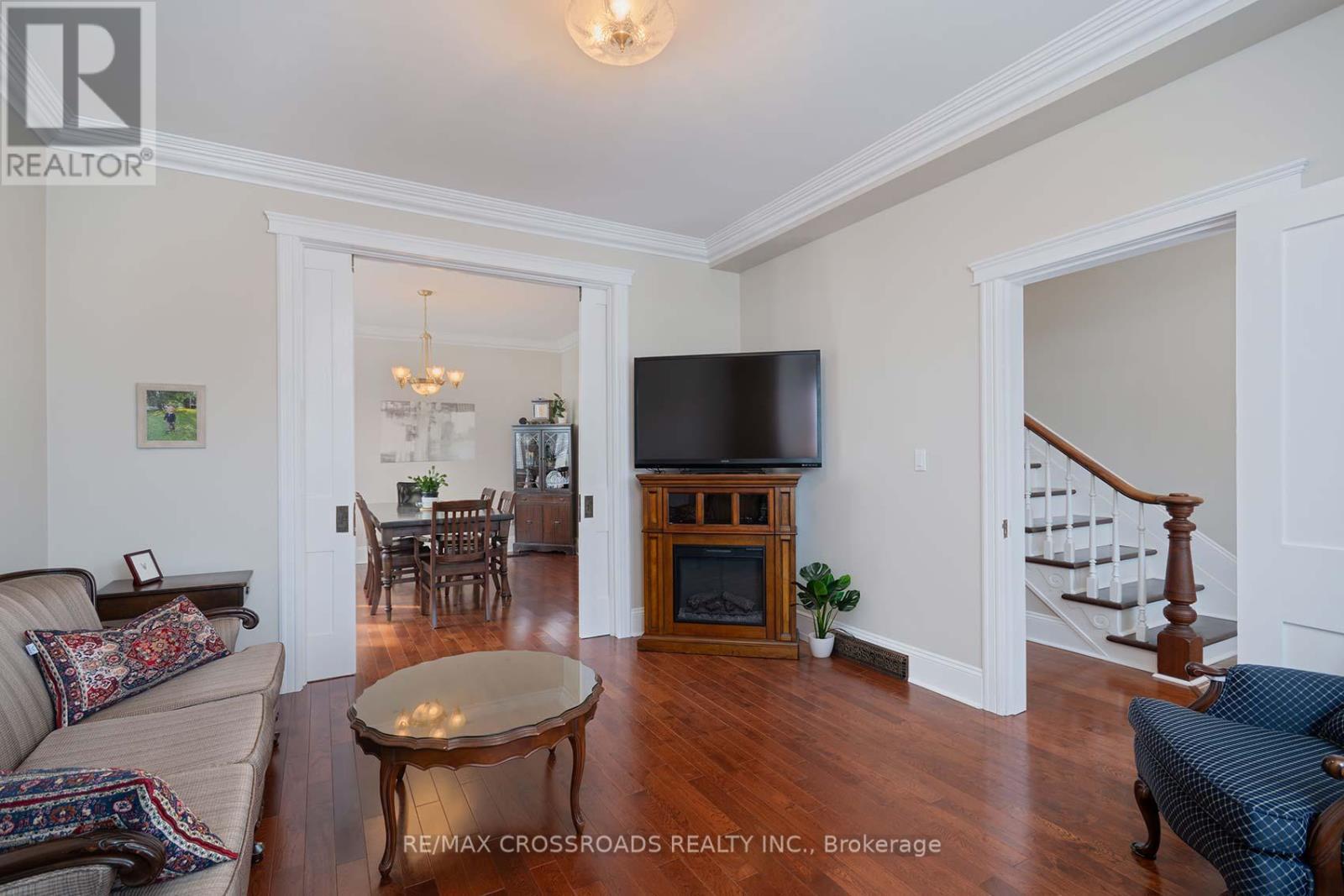 26 Victoria Street, Tweed, ON - Indoor Photo Showing Living Room With Fireplace