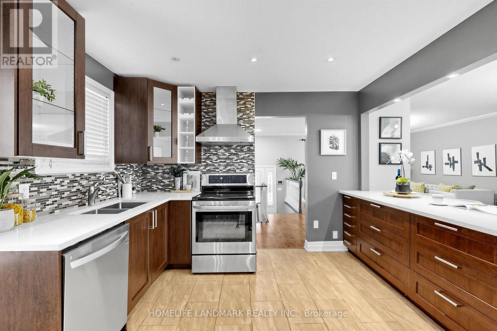 220 Jeffery Street, Whitby, ON - Indoor Photo Showing Kitchen With Double Sink