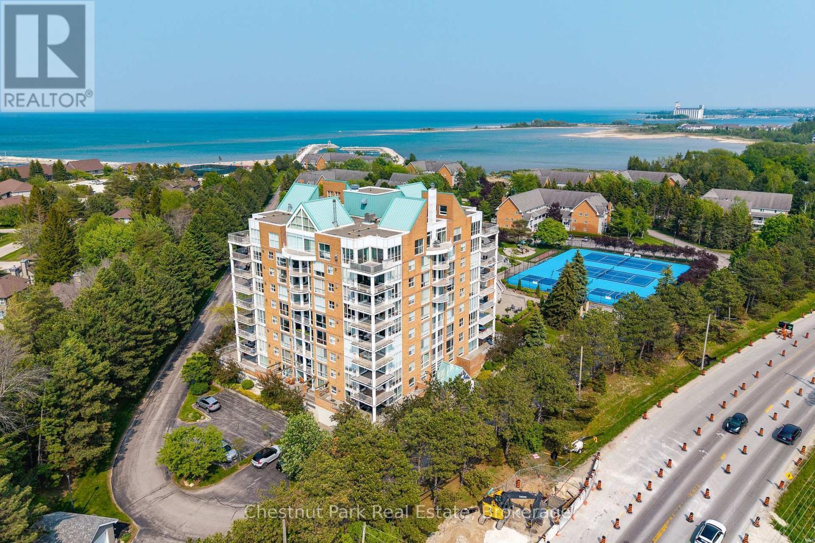 Summer views of Georgian Bay east to Collingwood - 1001 - 24 Ramblings Way, Collingwood, ON - Outdoor With View