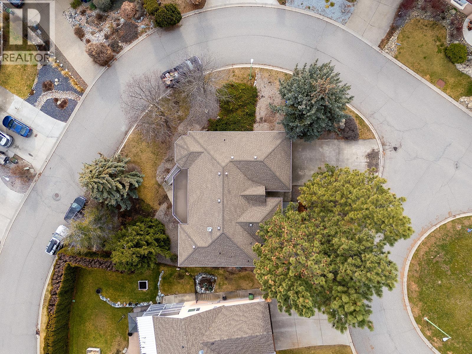 Aerial View of Home - 745 Cassiar Crescent, Kelowna, BC - Outdoor With View