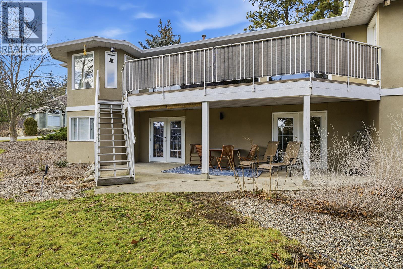 Backyard and Deck - 745 Cassiar Crescent, Kelowna, BC - Outdoor With Deck Patio Veranda
