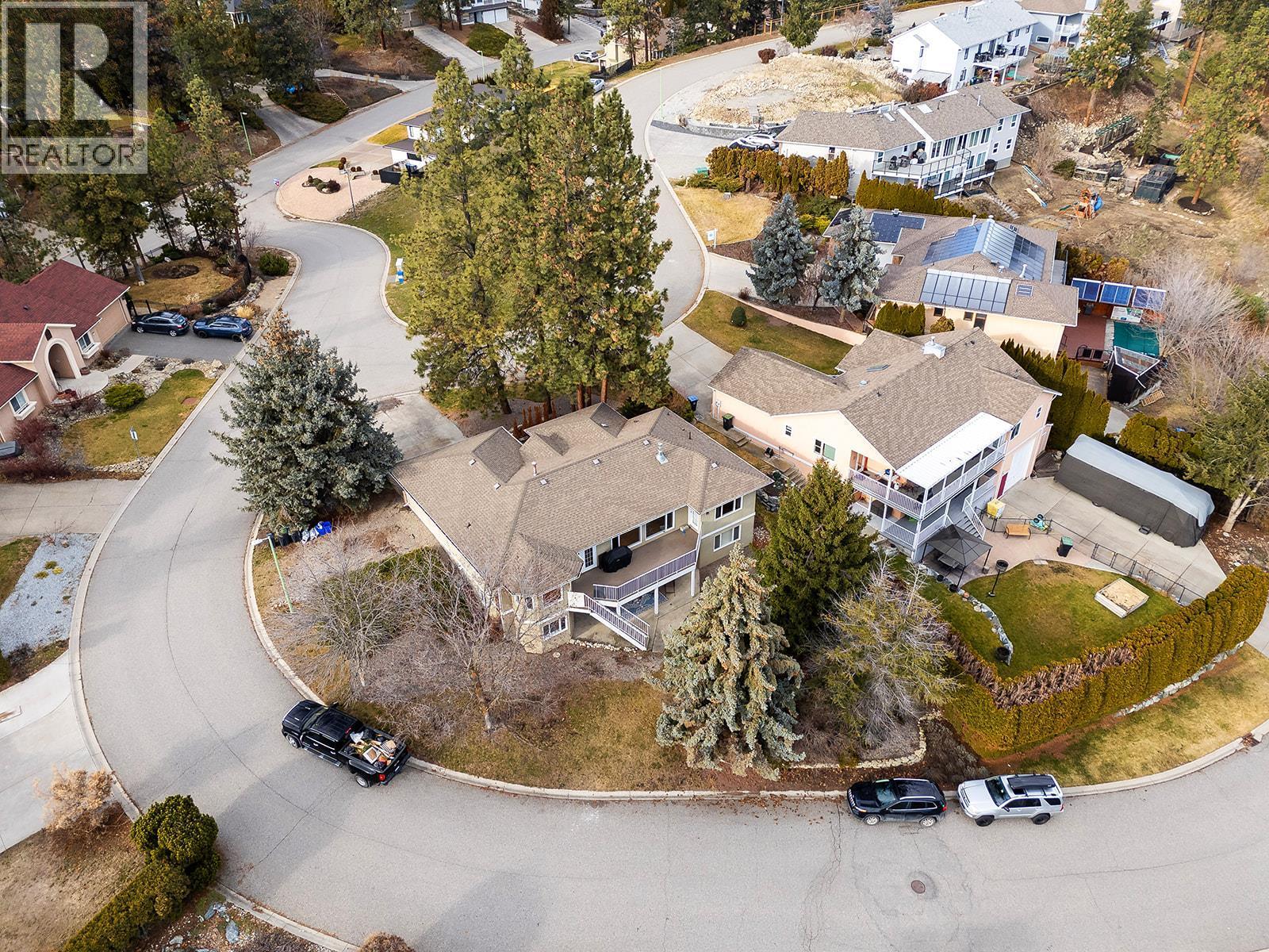 Aerial View of Home - 745 Cassiar Crescent, Kelowna, BC - Outdoor With View