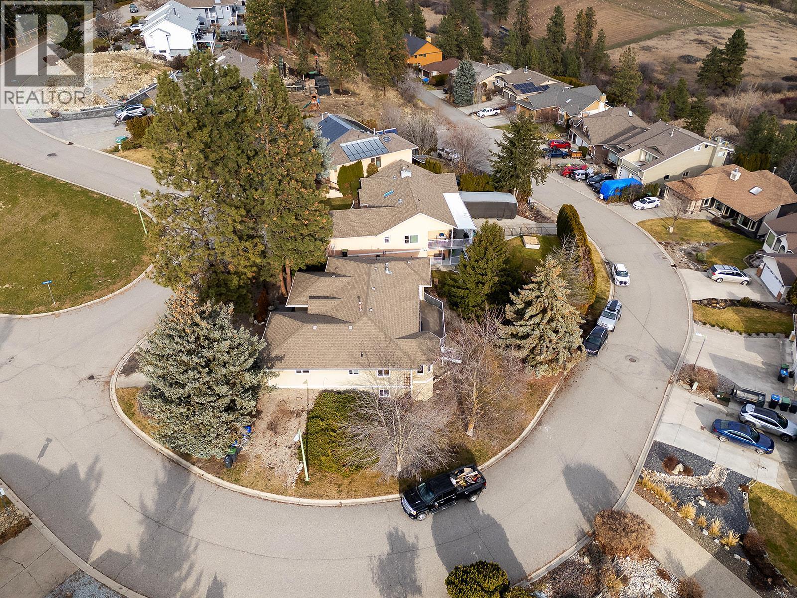 Aerial View of Home - 745 Cassiar Crescent, Kelowna, BC - Outdoor With View