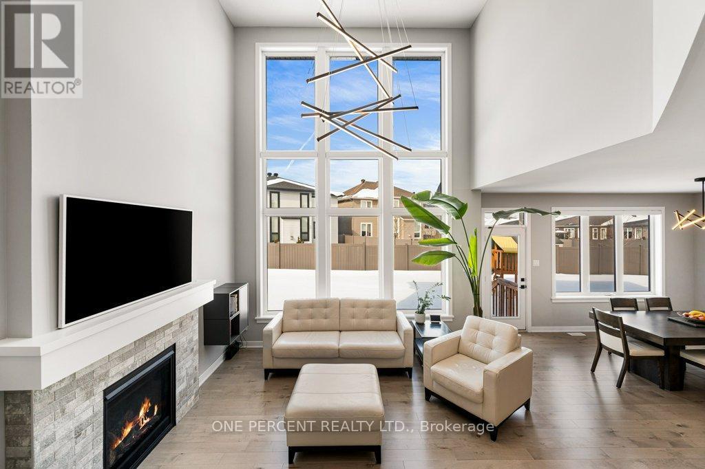Living Room - 26 Stanzel Drive, Carleton Place, ON - Indoor Photo Showing Living Room With Fireplace