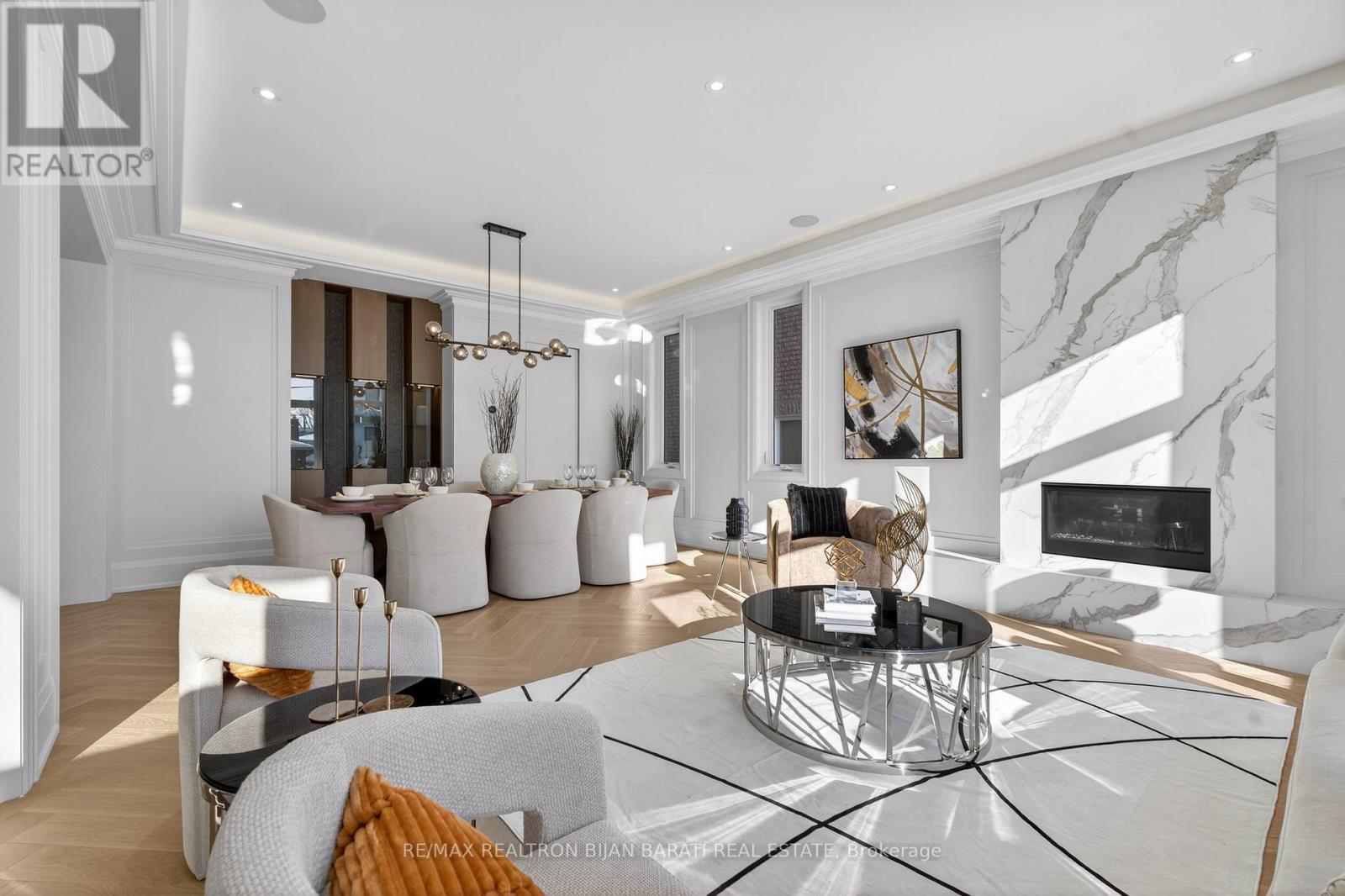 70 Abitibi Avenue, Toronto, ON - Indoor Photo Showing Living Room With Fireplace