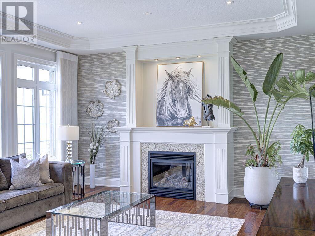 214 Jerseyville Road, Brantford, ON - Indoor Photo Showing Living Room With Fireplace