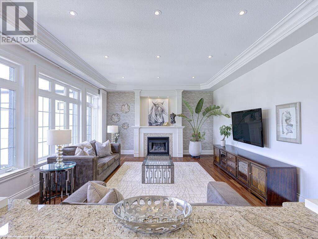 214 Jerseyville Road, Brantford, ON - Indoor Photo Showing Living Room With Fireplace