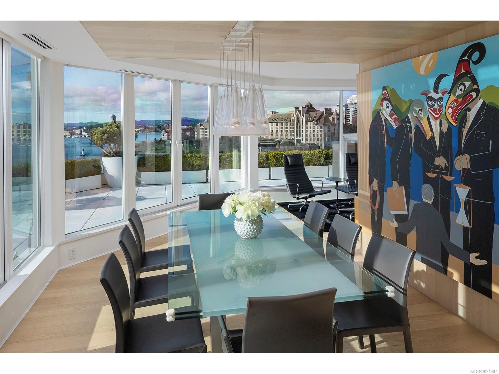 606-1234 Wharf St, Victoria, BC - Indoor Photo Showing Dining Room