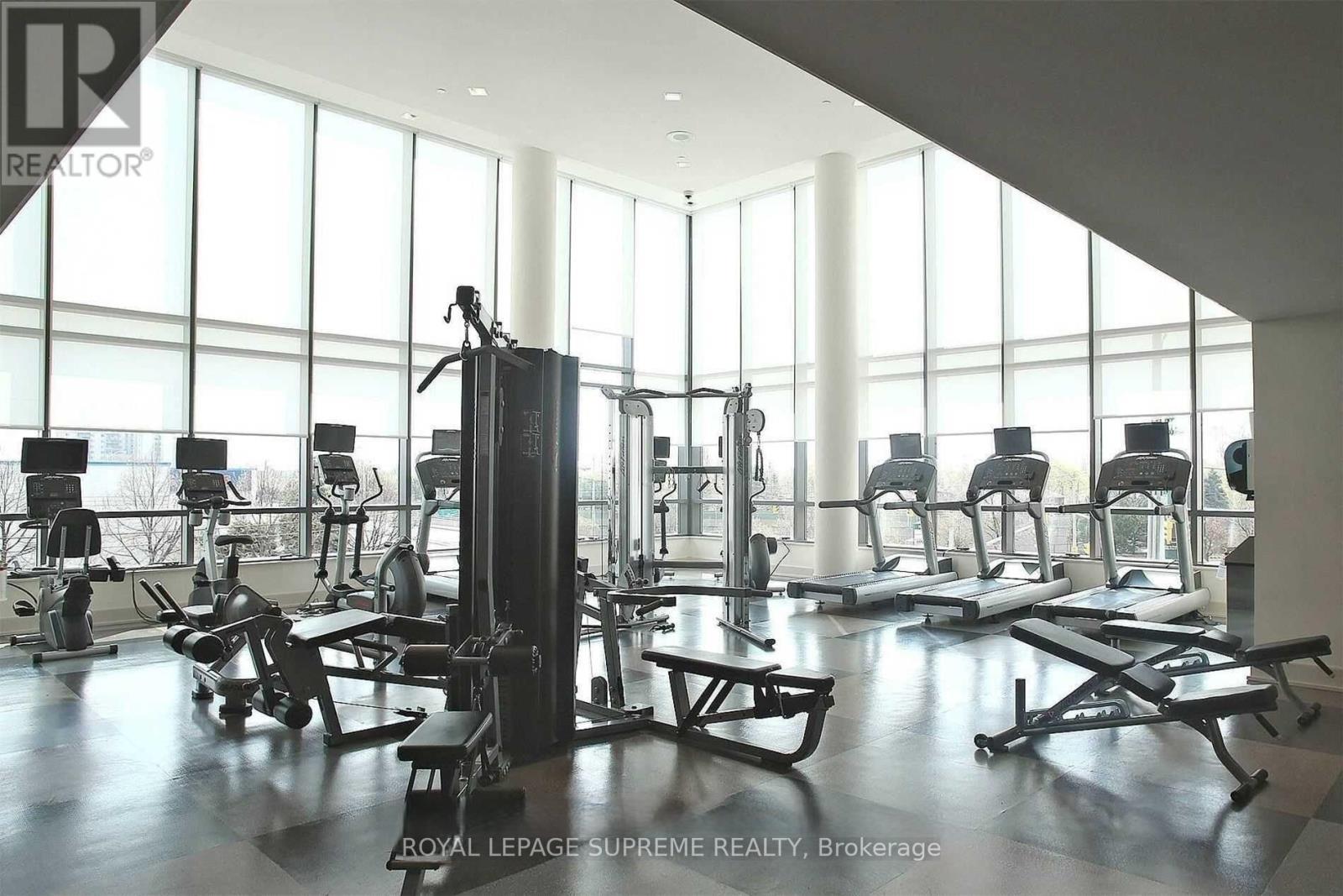 1804 - 205 Sherway Gardens Road, Toronto, ON - Indoor Photo Showing Gym Room