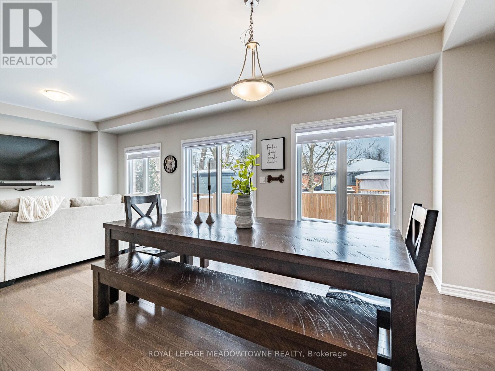 Walkout to yard from dining area - 7 - 13 Braida Lane, Halton Hills, ON - Indoor
