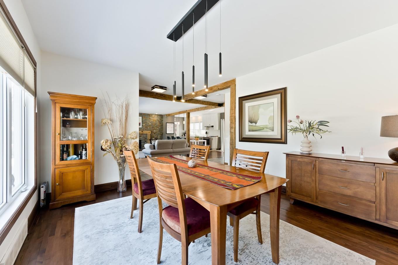 Dining room - 27 Rue Spring-Garden, Sherbrooke (Lennoxville), QC - Indoor Photo Showing Dining Room