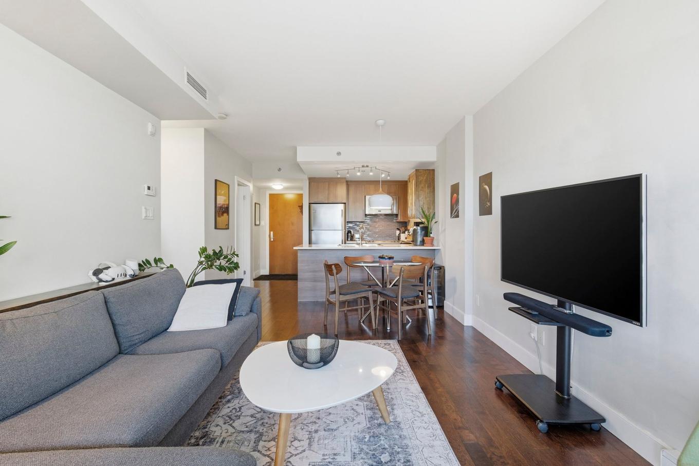 Living room - 608-4900 Boul. De L'Assomption, Montréal (Rosemont/La Petite-Patrie), QC - Indoor Photo Showing Living Room