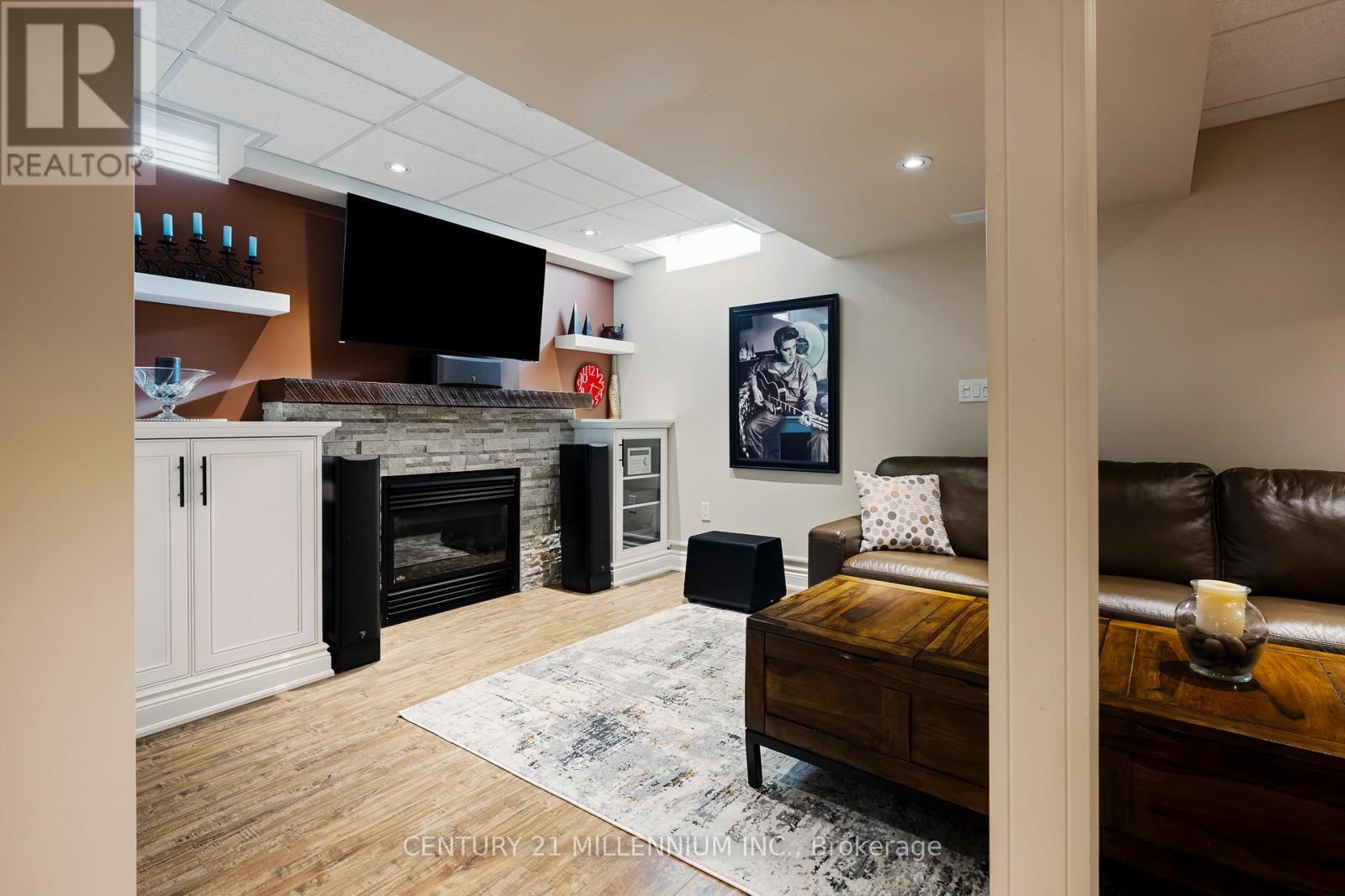 42 Rubysilver Drive, Brampton, ON - Indoor With Fireplace