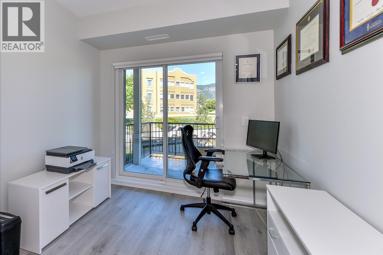 Office/Den/Flex with private deck access. - 2301 Carrington Road Unit# 109, West Kelowna, BC - Indoor Photo Showing Office