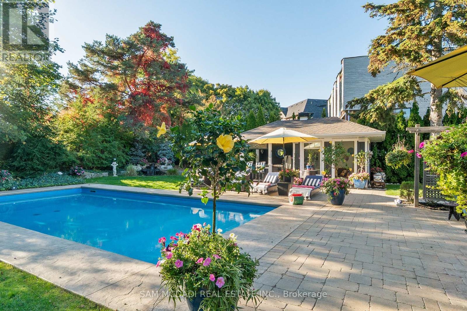 1522 Glenhill Crescent, Mississauga, ON - Outdoor With In Ground Pool With Deck Patio Veranda