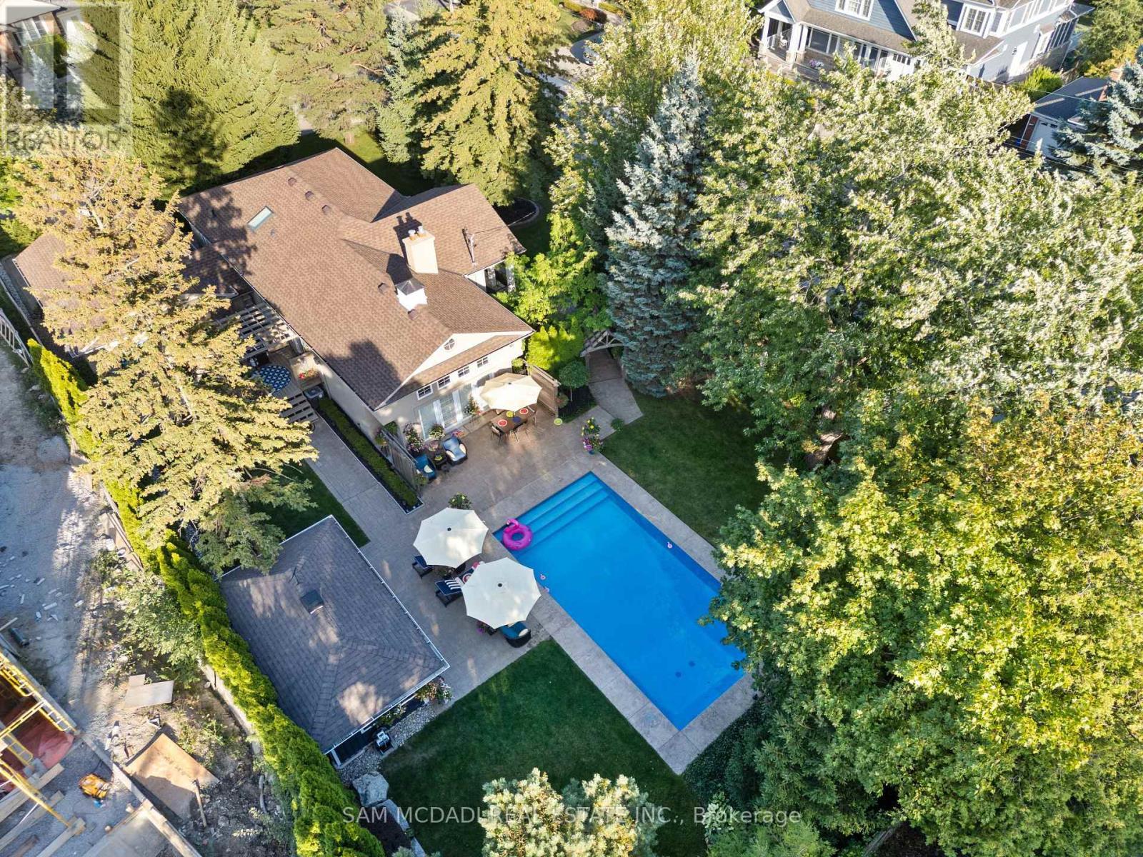 1522 Glenhill Crescent, Mississauga, ON - Outdoor With In Ground Pool With View