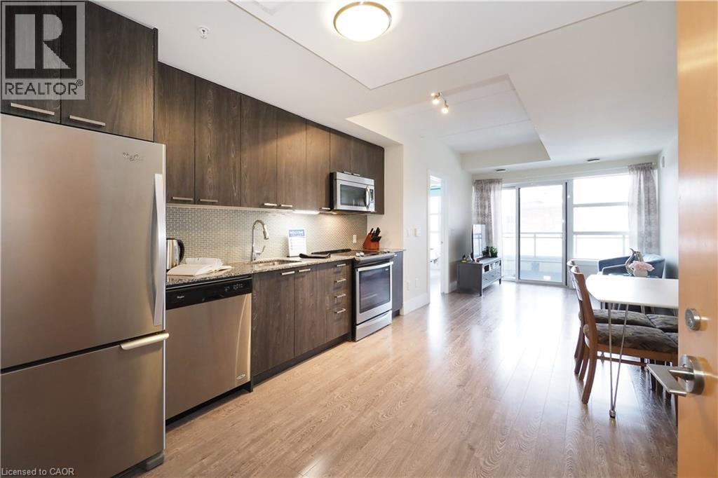 155 St Leger Street Unit# 206, Kitchener, ON - Indoor Photo Showing Kitchen