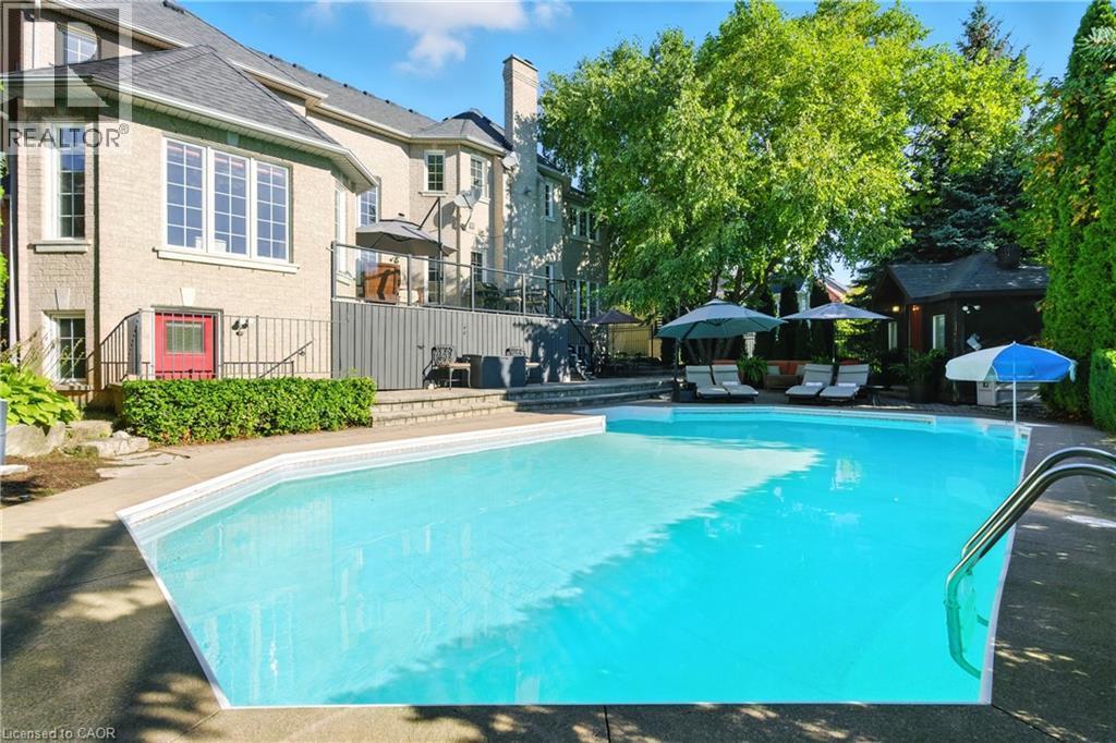 4184 Arbourfield Drive, Burlington, ON - Outdoor With In Ground Pool With Backyard
