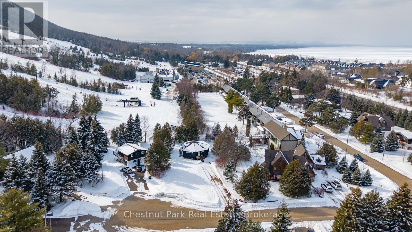 Walk through your back yard to the ski hills - 158 Wensley Drive, Blue Mountains, ON - Outdoor With View