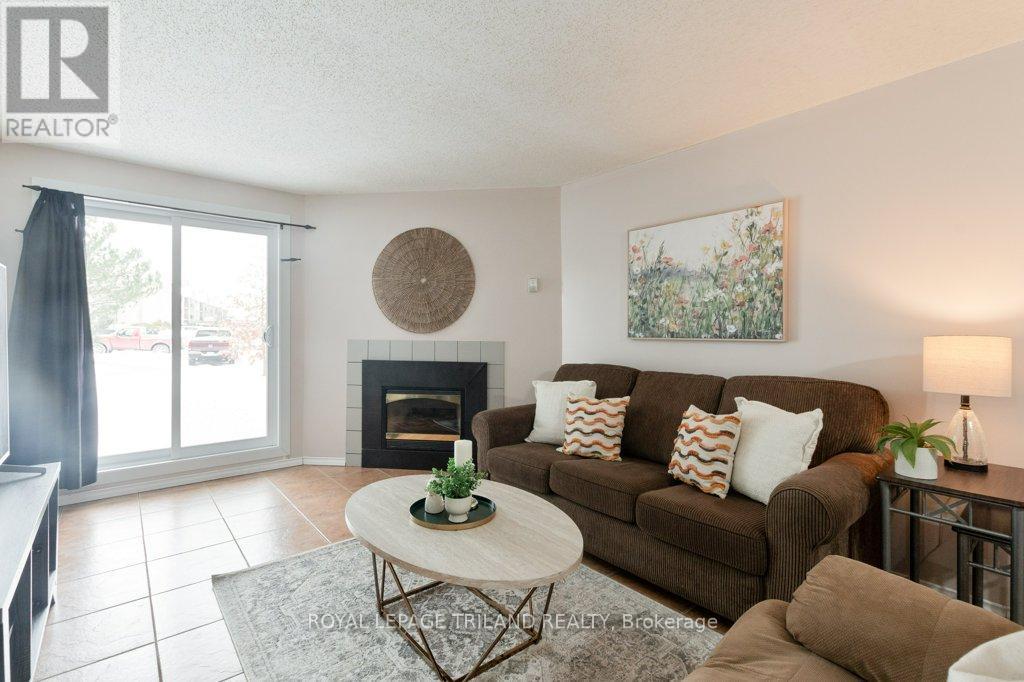 104 - 729 Deveron Crescent, London South (South T), ON - Indoor Photo Showing Living Room With Fireplace