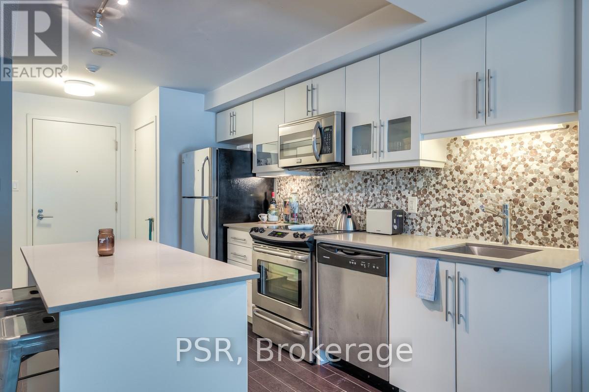 302N - 1169 Queen Street W, Toronto, ON - Indoor Photo Showing Kitchen With Stainless Steel Kitchen With Upgraded Kitchen