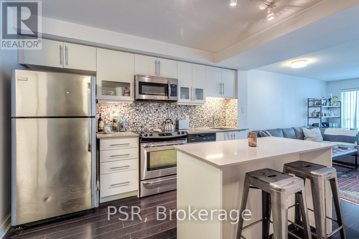 302N - 1169 Queen Street W, Toronto, ON - Indoor Photo Showing Kitchen With Stainless Steel Kitchen With Upgraded Kitchen