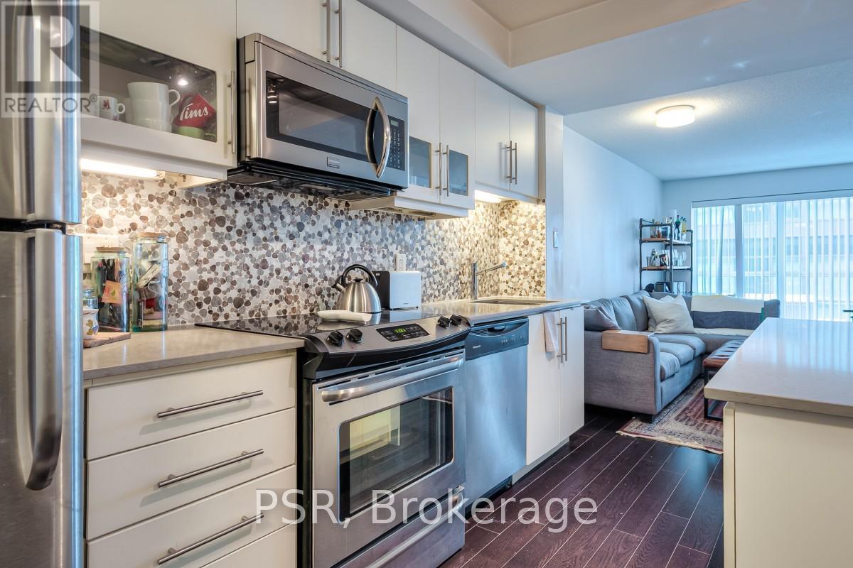 302N - 1169 Queen Street W, Toronto, ON - Indoor Photo Showing Kitchen With Stainless Steel Kitchen With Upgraded Kitchen