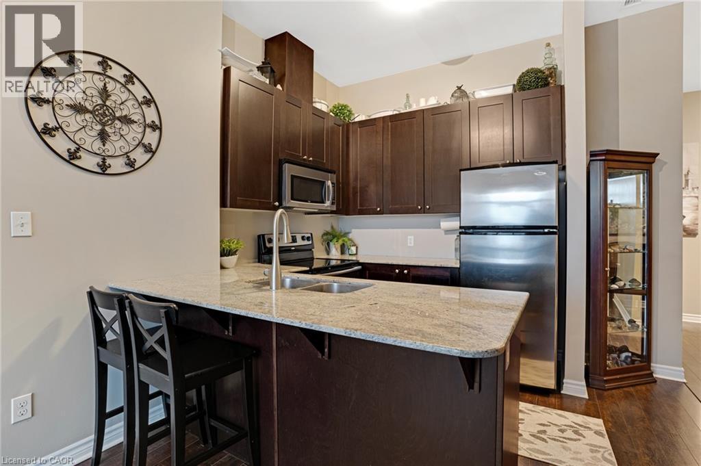 170 Water Street N Unit# 1206, Cambridge, ON - Indoor Photo Showing Kitchen With Stainless Steel Kitchen With Double Sink