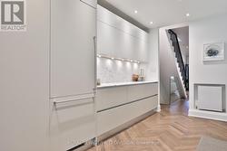 Integrated fridge & large pantry -