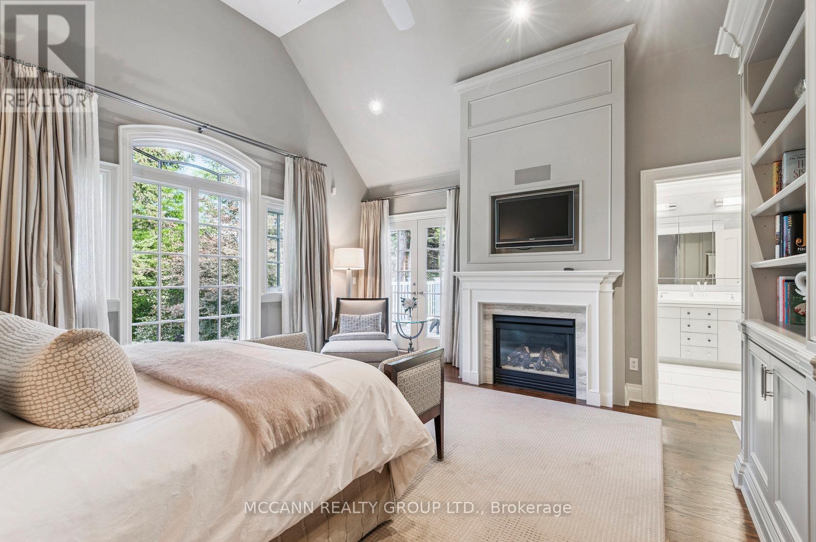 45 Lascelles Boulevard, Toronto, ON - Indoor Photo Showing Bedroom With Fireplace
