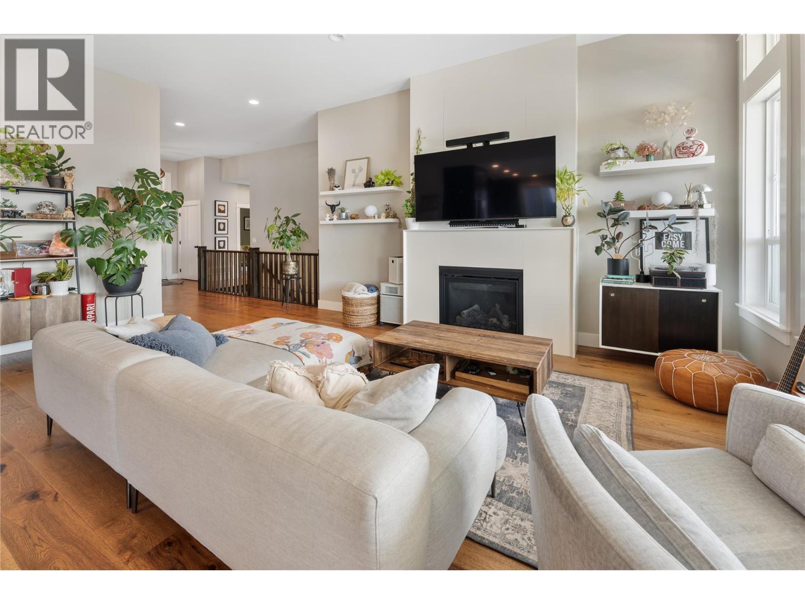 13301 Apex Lane, Lake Country, BC - Indoor Photo Showing Living Room With Fireplace