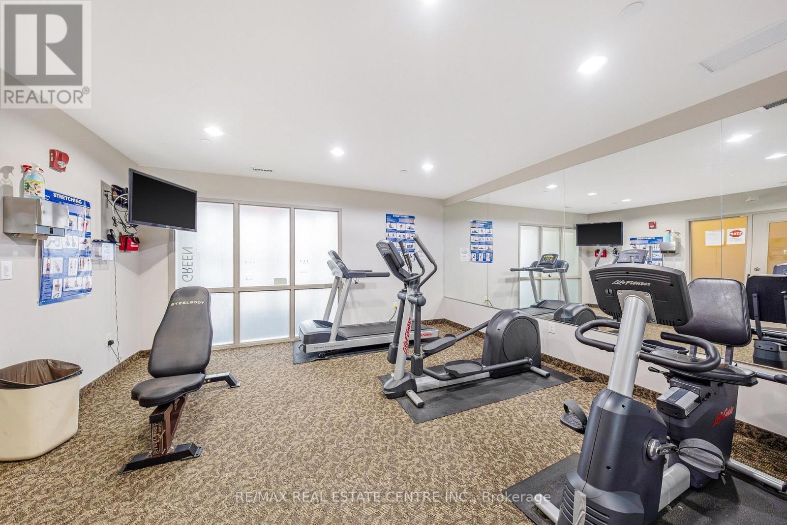 216 - 383 Main Street E, Milton, ON - Indoor Photo Showing Gym Room