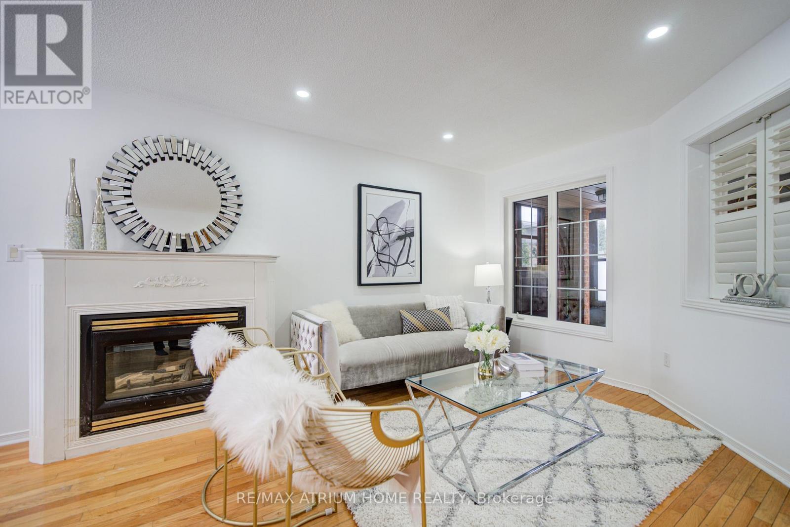 59 Hollybush Drive, Vaughan, ON - Indoor Photo Showing Living Room With Fireplace