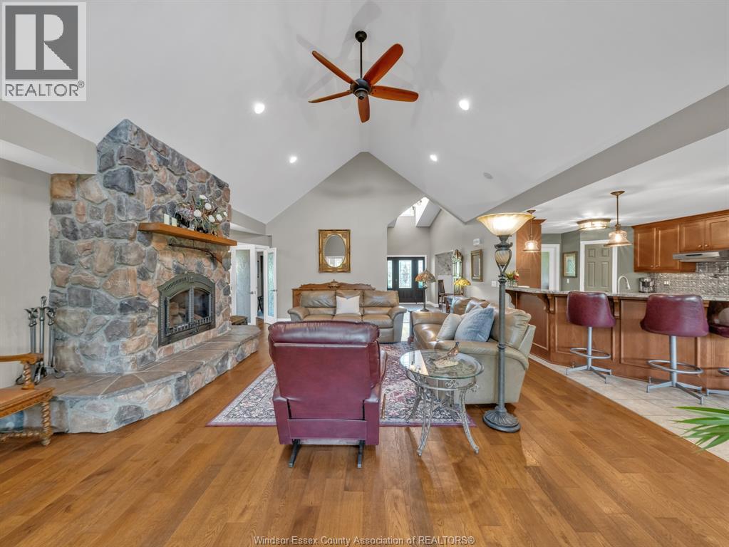 2310 Hickson Rd., Leamington, ON - Indoor Photo Showing Living Room With Fireplace