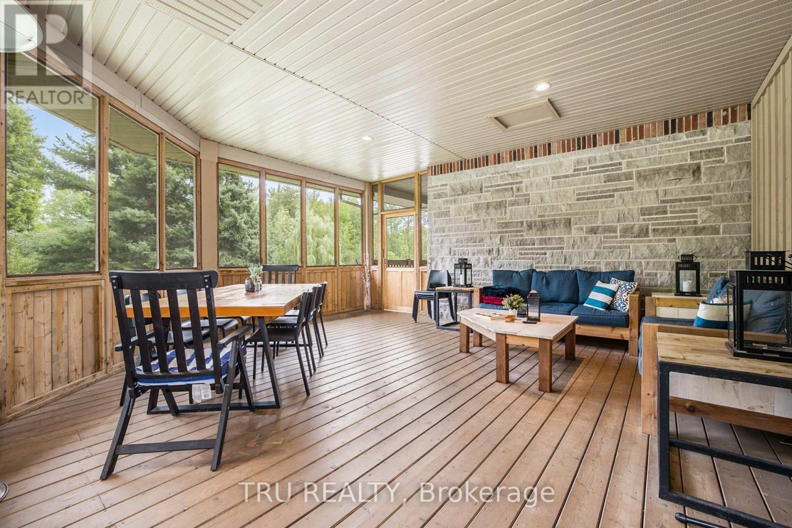 Enclosed Porch #1 - Front - 2465 Marchurst Road, Ottawa, ON - With Deck Patio Veranda With Exterior