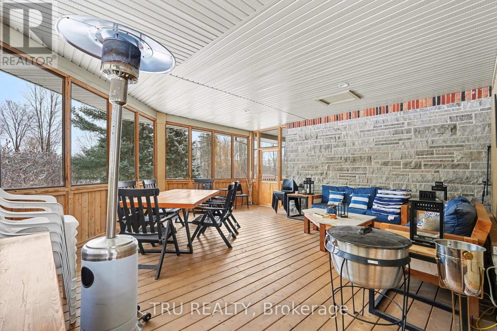 Enclosed Porch #1 - Front - 2465 Marchurst Road, Ottawa, ON - With Deck Patio Veranda With Exterior