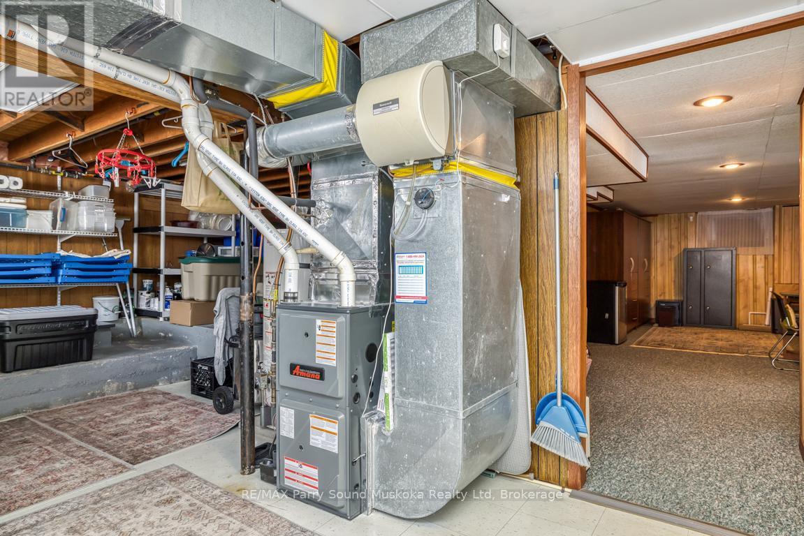 Natural gas furnace - 2 Laird Drive, Parry Sound, ON - Indoor Photo Showing Basement