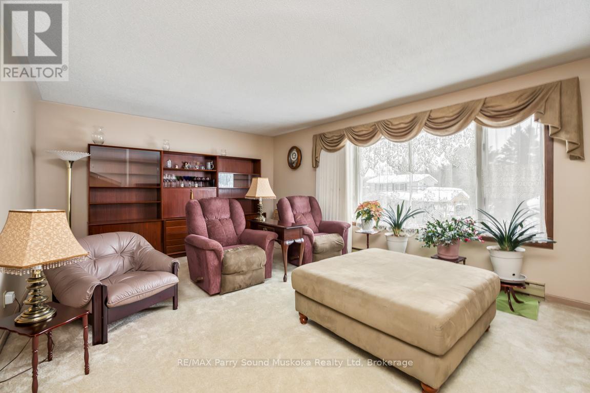 Spacious living room, Large bright picture window - 2 Laird Drive, Parry Sound, ON - Indoor Photo Showing Living Room