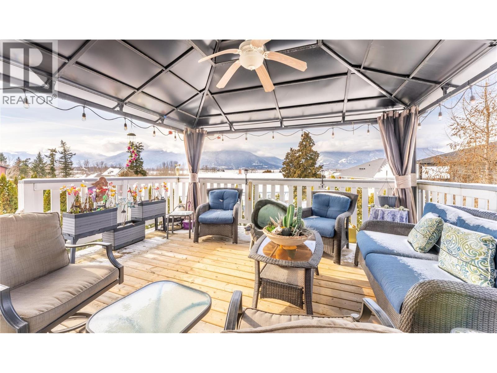 801 Hawkview Drive, Creston, BC - Outdoor With Deck Patio Veranda With Exterior