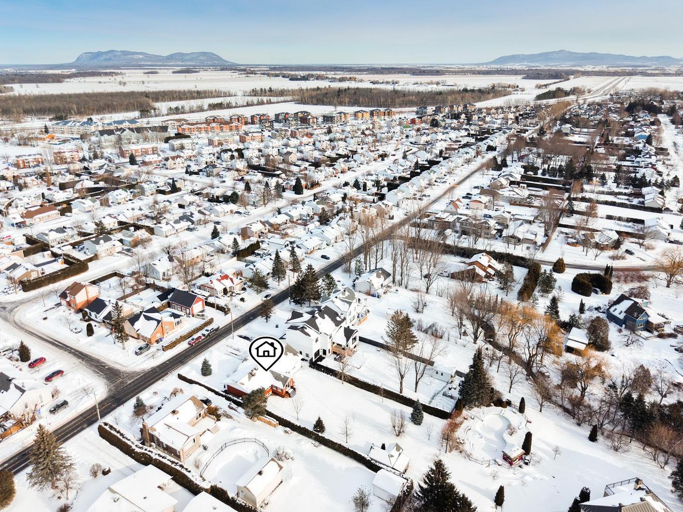 Photo aérienne - 301 Ch. De Marieville, Richelieu, QC - Outdoor With View