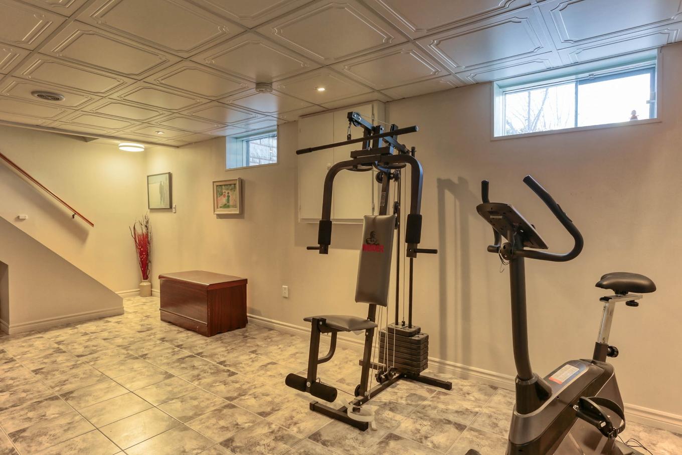 Salle familiale - 3430 Rue De Lyon, Trois-Rivières, QC - Indoor Photo Showing Gym Room