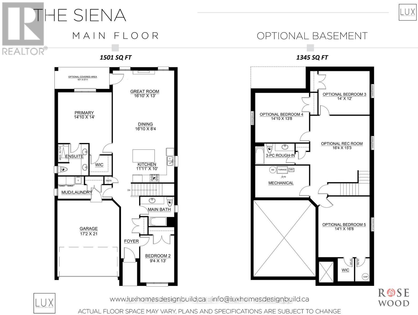 Floorplan of home to be built - 24 Purple Beech Trail, Thames Centre, ON