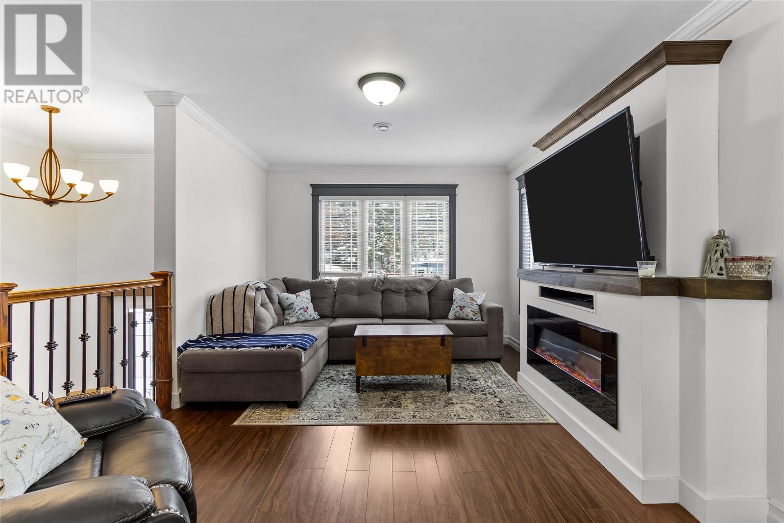 14 Humphrey Street, Placentia, NL - Indoor Photo Showing Living Room With Fireplace