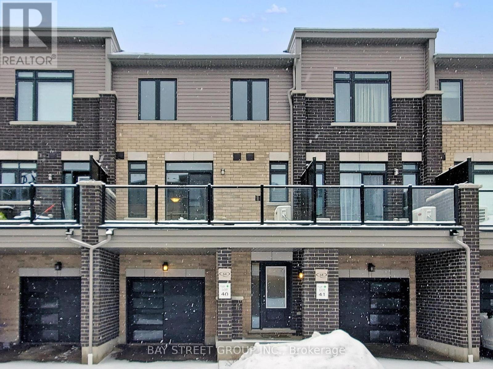 64 Emmas Way, Whitby, ON - Outdoor With Balcony With Facade