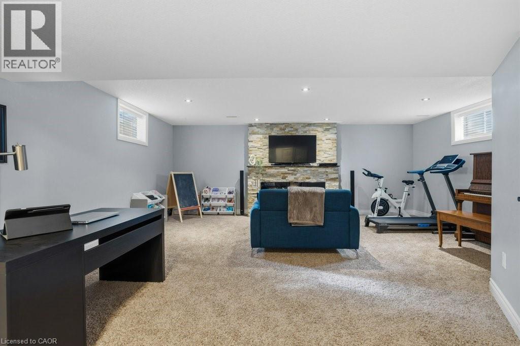 Fully finished basement with rec room and 3pc bath - 26 Helena Feasby Street, Kitchener, ON - Indoor