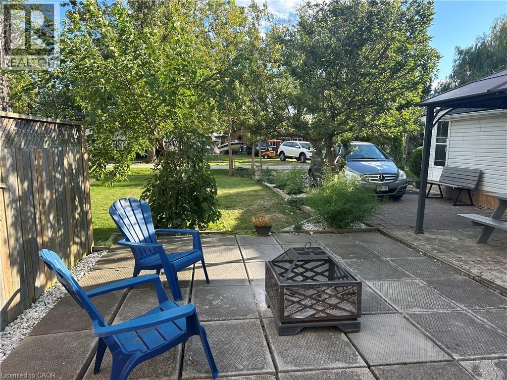 Side yard with view of Maple Lane - quiet and private lane - 17 Maple Lane, Rainham, ON - Outdoor With Deck Patio Veranda