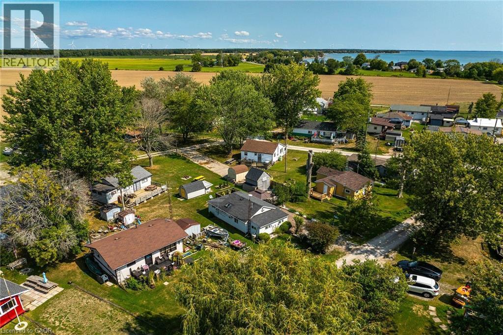 north facing ariel view of cottage - 17 Maple Lane, Rainham, ON - Outdoor With Body Of Water With View