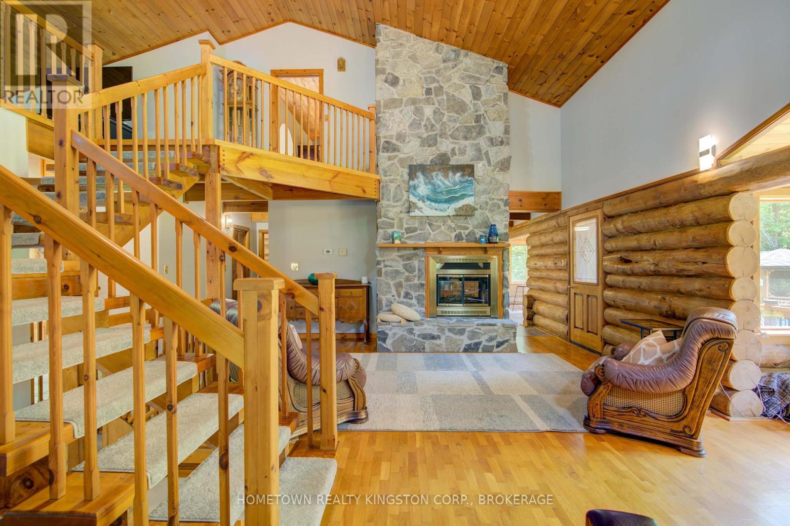 199 Kelly'S Road, Rideau Lakes, ON - Indoor Photo Showing Other Room With Fireplace